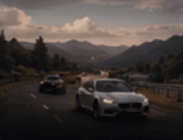 A convoy on a coastal road